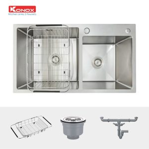 chau rua bat kitchen sink konox overmount series model kn8245do 800x800 1 - CHẬU RỬA CHÉN BÁT KONOX KN8245DOSiphon, giá úp bát inox chau rua bat kitchen sink konox overmount series model kn8245do 800x800 1 - CHẬU RỬA CHÉN BÁT KONOX KN8245DOSiphon, giá úp bát inox