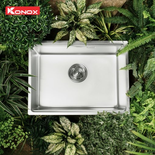 chau rua bat konox tari 6448sm 1 - Chậu rửa bát Konox Tari 6448SM