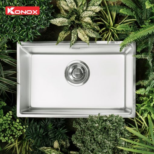 chau rua bat konox tari 7648sm 1 - Chậu rửa bát Konox Tari 7648SM