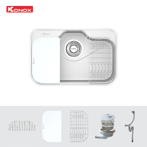 chau rua bat konox tari 7851sm 4 - Chậu rửa bát Konox Tari 7851SM