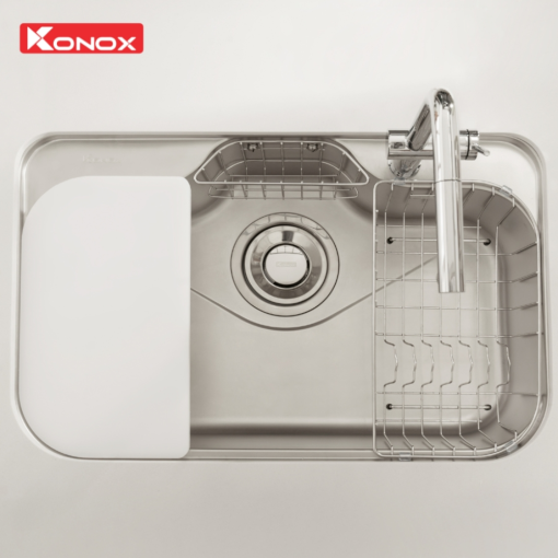 chau rua bat konox tari 7851sm 7 - Chậu rửa bát Konox Tari 7851SM