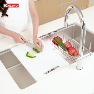 chau rua bat konox tari 8748sm 3 - Chậu rửa bát Konox Tari 8748SM