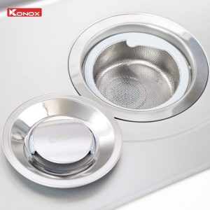 chau rua bat konox tari 8748sm 8 - Chậu rửa bát Konox Tari 8748SM