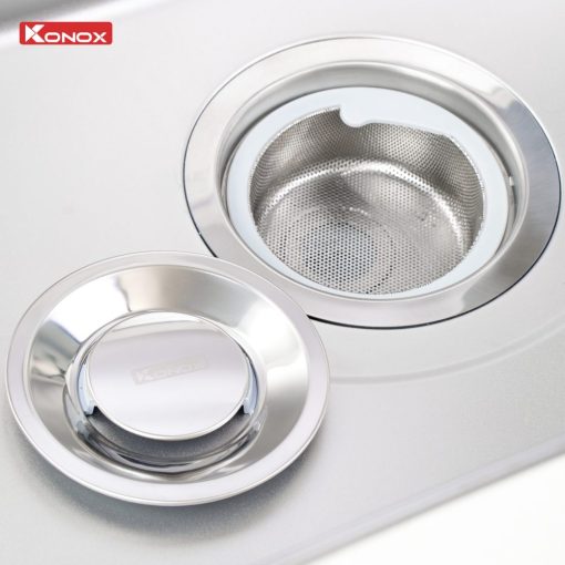 chau rua bat konox tari 8748sm 8 - Chậu rửa bát Konox Tari 8748SM