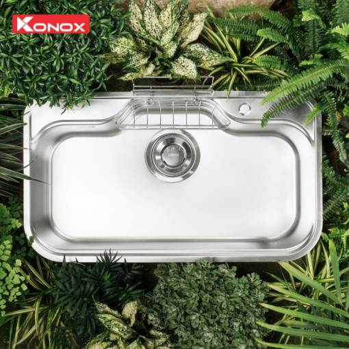 chau rua bat konox tari 9051sm 3 - Chậu rửa bát Konox TARI 9051SM