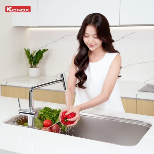 chau rua bat konox tari 9051sm12 - Chậu rửa bát Konox TARI 9051SM