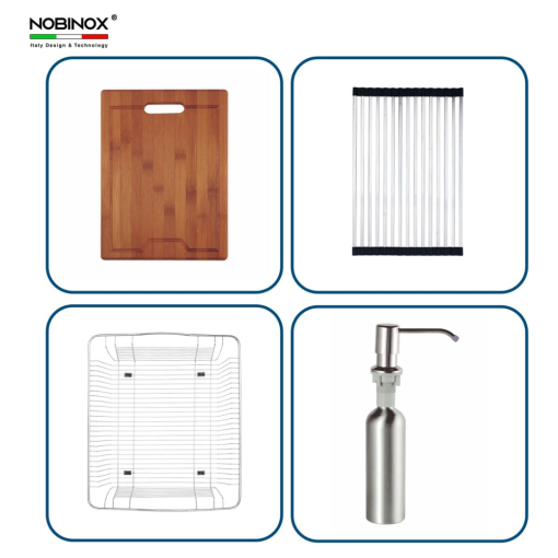 chau rua bat nobinox liken nl746 9 - Chậu rửa bát NoBiNox LIKEN NL746