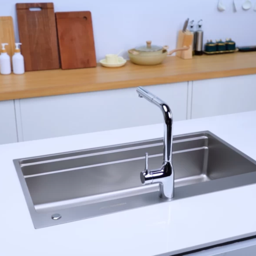 chau rua bat nobinox lira nj564d 3 - Chậu rửa bát NoBiNox LIRA NJ564D
