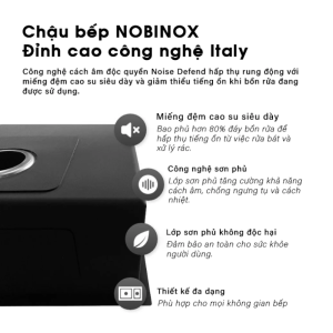chau rua bat nobinox lumia nj507d 1 - Chậu rửa bát NoBiNox LUMIA NJ507D