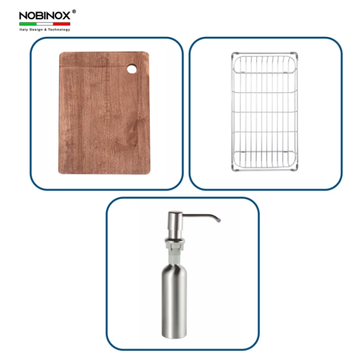 chau rua bat nobinox lumia nj508d 5 - Chậu rửa bát NoBiNox LUMIA NJ508D