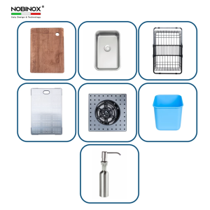 chau rua bat nobinox lumia nj510b 11 - Chậu rửa bát NoBiNox LUMIA NJ510B