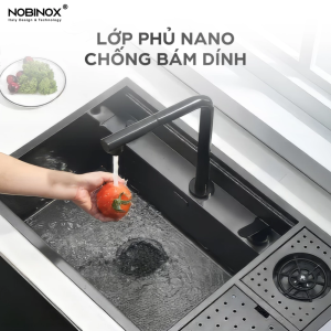 chau rua bat nobinox lumia nj510b 5 - Chậu rửa bát NoBiNox LUMIA NJ510B