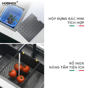 chau rua bat nobinox lumia nj510b 9 - Chậu rửa bát NoBiNox LUMIA NJ510B