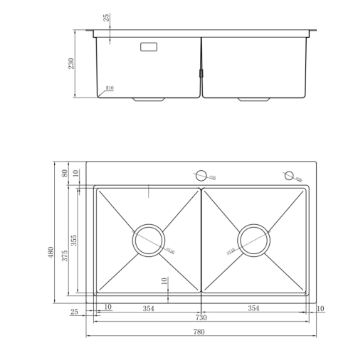 chau rua bat nobinox lumia nj522 11 - Chậu rửa bát NoBiNox LUMIA NJ522
