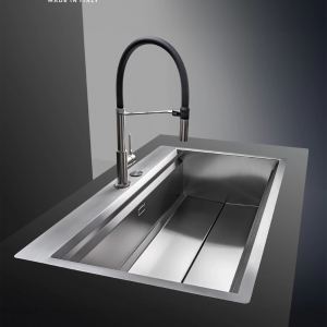 chau rua bat nobinox mose na808 00008albr70sp 3 - Chậu rửa bát NoBiNox MOSE NA808 00008ALBR70SP