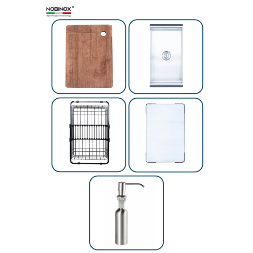 chau rua bat nobinox razia nj575 3 - Chậu rửa bát NoBiNox RAZIA NJ575