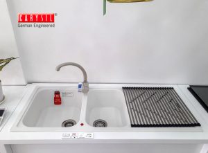 chau rua carysil bec2 mau snova - Chậu rửa Carysil BEC2 màu Snova