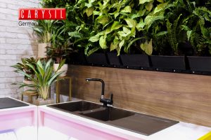 chau rua carysil enc1 mau cafe 5 - Chậu rửa Carysil ENC1 màu Cafe