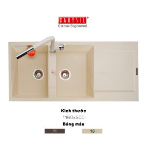 Chậu rửa Carysil ENC1 màu Champagne