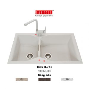 Chậu rửa Carysil LAC2 màu Arena