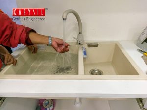 chau rua carysil lmc5 champagne 3 - Chậu rửa Carysil LMC5 màu Champagne