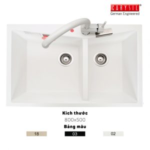 Chậu rửa Carysil LMC5 màu Snova