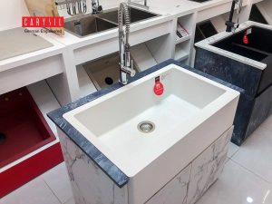 chau rua carysil rec1 mau snova trang 2 - Chậu rửa Carysil REC1 màu Snova