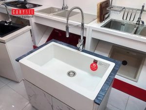 chau rua carysil rec1 mau snova trang 3 - Chậu rửa Carysil REC1 màu Snova