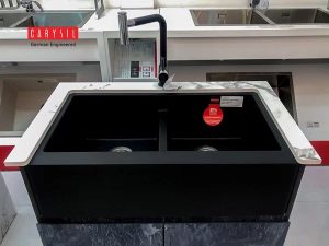 chau rua carysil rec2 mau nera den 1 - Chậu rửa Carysil REC2 màu Nera