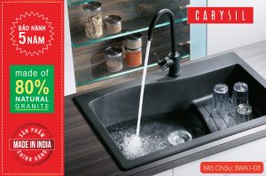 Chậu rửa Carysil SWA1 màu Nera