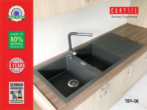 Chậu rửa Carysil TIP1 màu xám đen