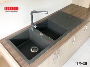 chau rua carysil tip1 mau xam den 3 - Chậu rửa Carysil TIP1 màu xám đen