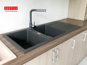 chau rua carysil tip1 mau xam den 6 - Chậu rửa Carysil TIP1 màu xám đen