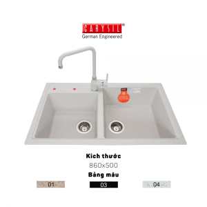 Chậu rửa Carysil VIC3 màu Montana