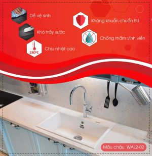 chau rua carysil wal2 mau nera4 - Chậu rửa Carysil WAL2 màu Snova