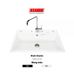 Chậu rửa Carysil WAL2 màu Snova