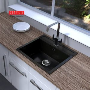 chau rua carysil wal3 mau nera 1 - Chậu rửa Carysil WAL3 màu Nera