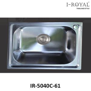 CHẬU RỬA CHÉN I-ROYAL 7545 1 HỘC INOX 304 DẬP IR-7545C-63