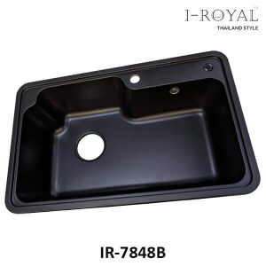 CHẬU RỬA CHÉN I-ROYAL 7848 1 HỘC ĐÁ NHÂN TẠO NHẬU KHẨU IR-7848B