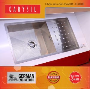 chau rua inox carysil ib p01 1 - Chậu rửa Carysil IP-D100 (IB-P01)