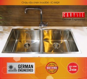 chau rua inox carysil ic mq9 - Chậu rửa Carysil IC-MQ9