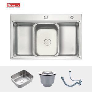 chau rua konox kn7548so 3 - Chậu rửa Konox KN7548SO