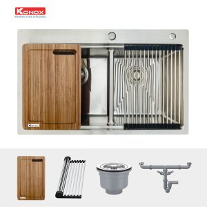 chau rua konox kn8250td 1 - Chậu rửa Konox KN8250TD