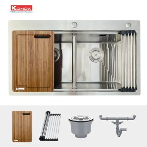 chau rua konox kn8850td 12 - Chậu rửa Konox KN8850TD