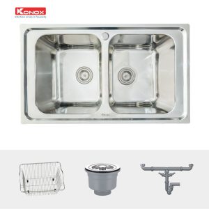 chau rua konox premium ks8650 2b 4 - Chậu rửa Konox Premium KS8650 2B