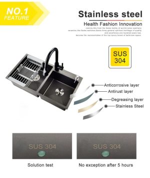 chau rua rosler rl 8245nl 1 2 - Chậu rửa Roslerer RL04-7843 Nano Lệch
