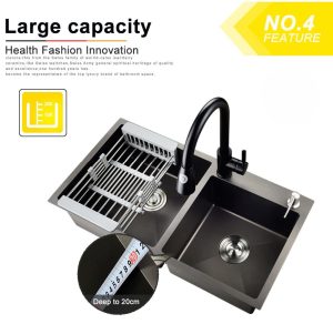 chau rua rosler rl 8245nl 5 2 - Chậu rửa Roslerer RL04-7843 Nano Lệch