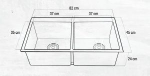 chau rua rosler rl04 8245 am toan phan - Chậu rửa Roslerer RL04-8245 âm toàn phần