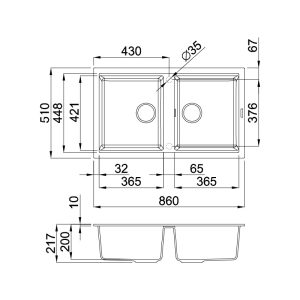 chauda 45043 7 - Chậu đá Malloca BIANCO G-45062
