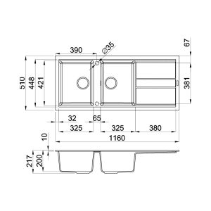 chauda 50043 7 - Chậu đá Malloca BIANCO G-50062